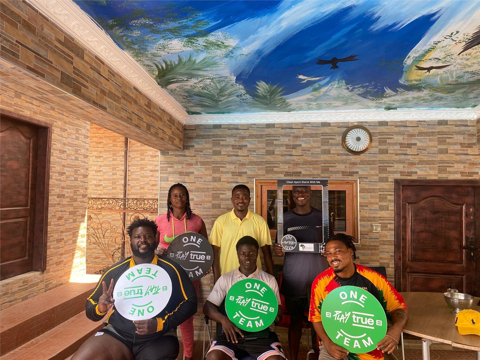 Community participants champion the message that clean sport starts with every athlete and supporter.